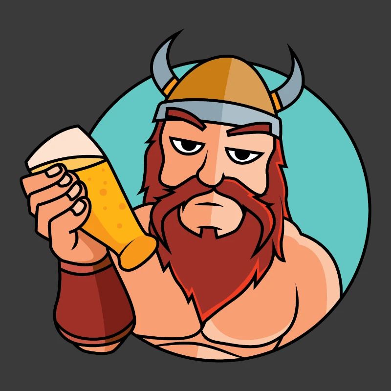 Wikinger mit Bierglas