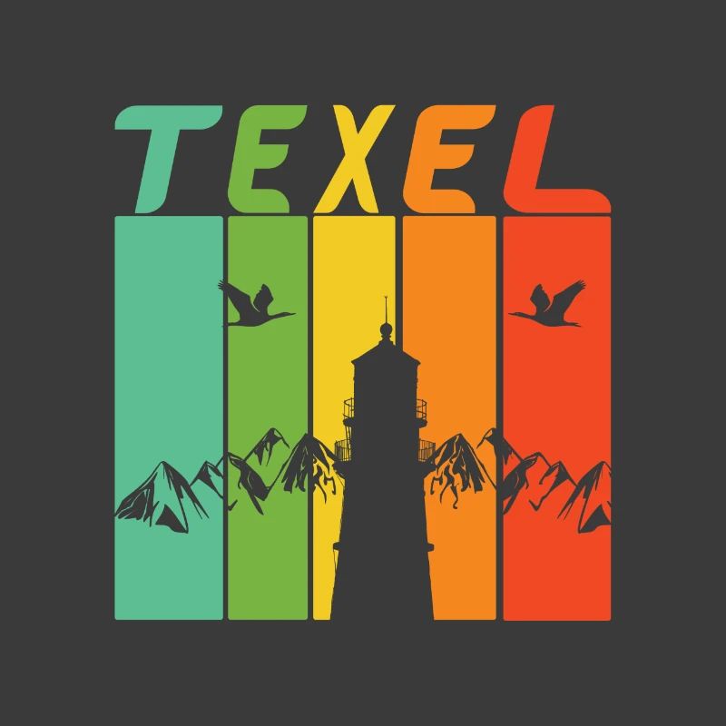 Texel Leuchtturm Design / Geschenk