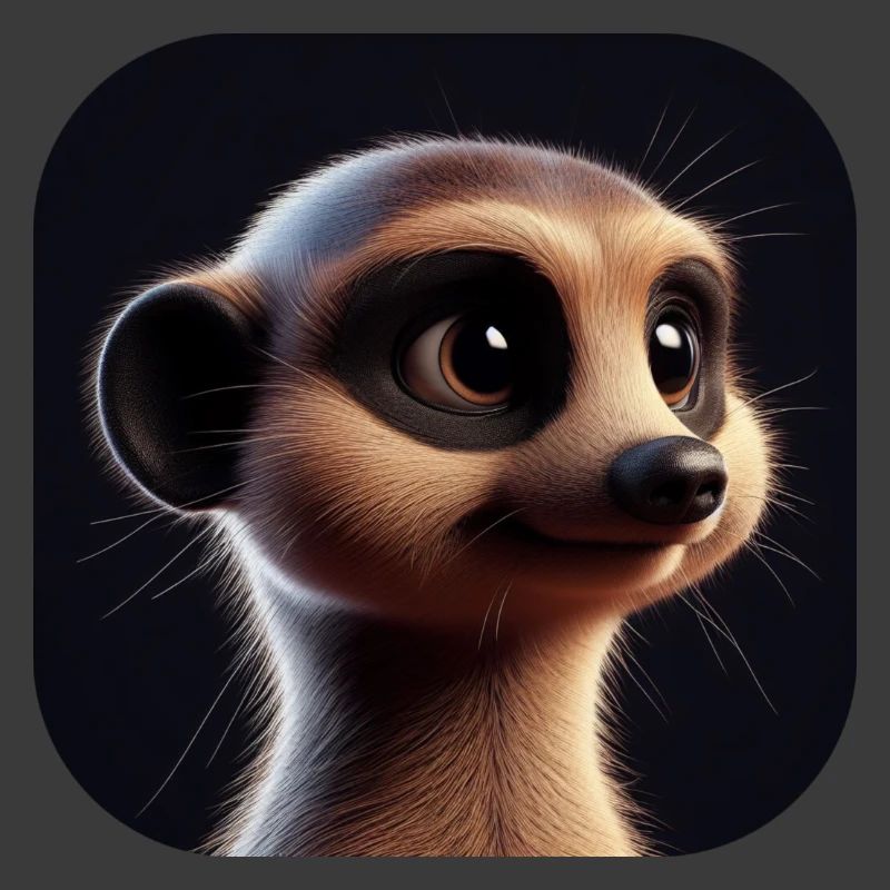 Erdmännchen im Animationsstil