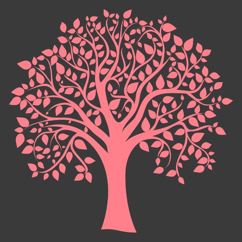 Icon Red Jumbo Tree Print Silhouette