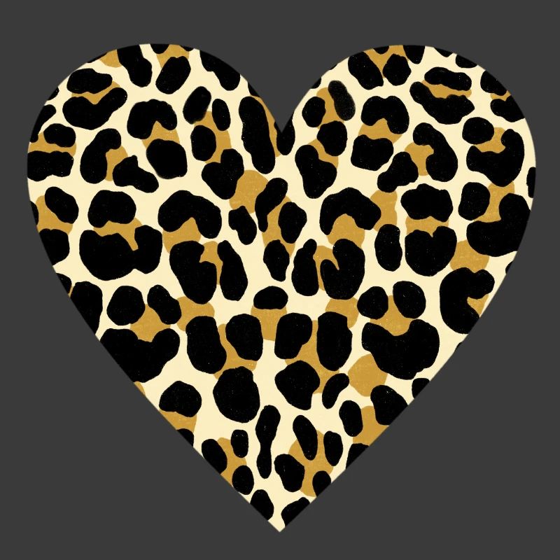 Heart with leopard print