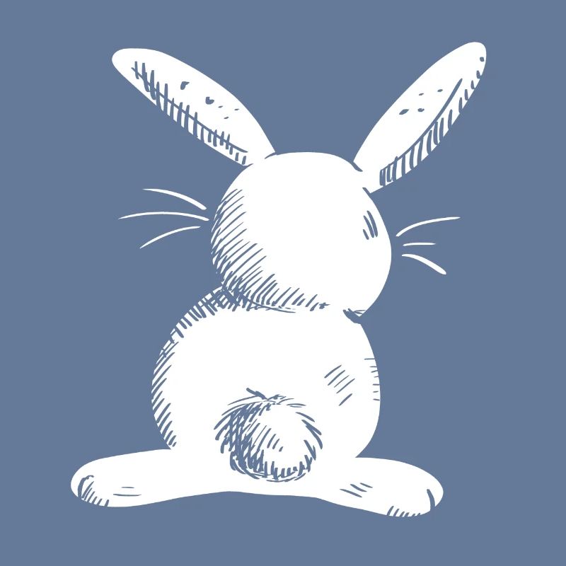 White long eared hare comic