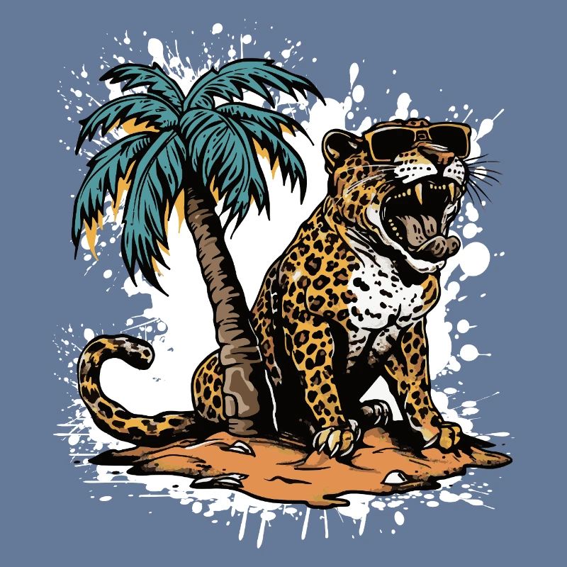 Leopard Island Palm Tree