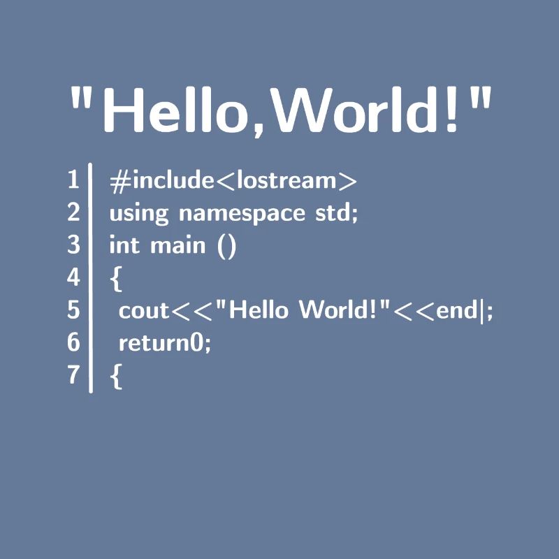 Hello Welt Programm - Programmierer T-Shirt