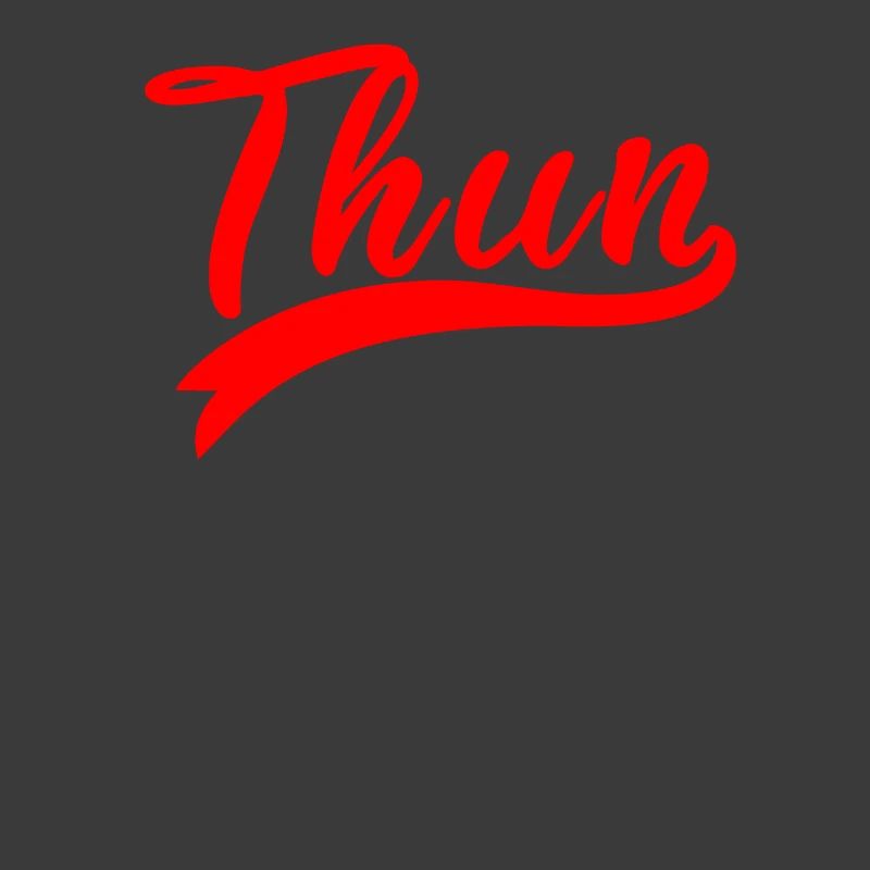 Thun Script Red Logo