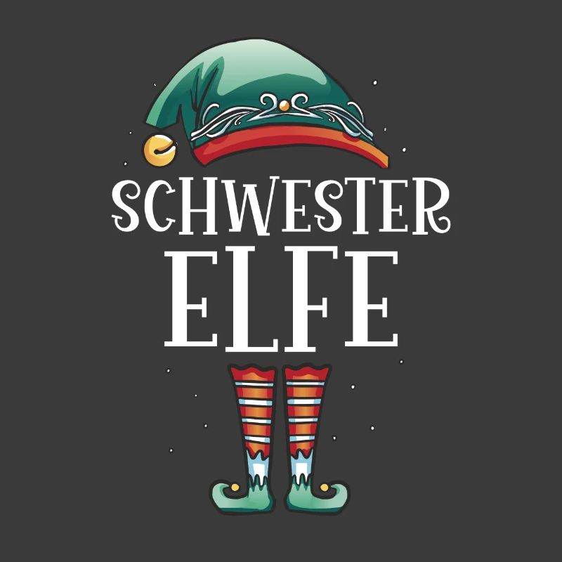 Weihnachten Partnerkostüm Schwester Elf Elfe Elfen