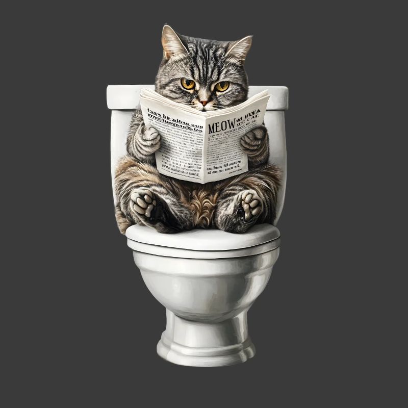 Drôle de chat chat propriétaire de chat Loo Cat Pet
