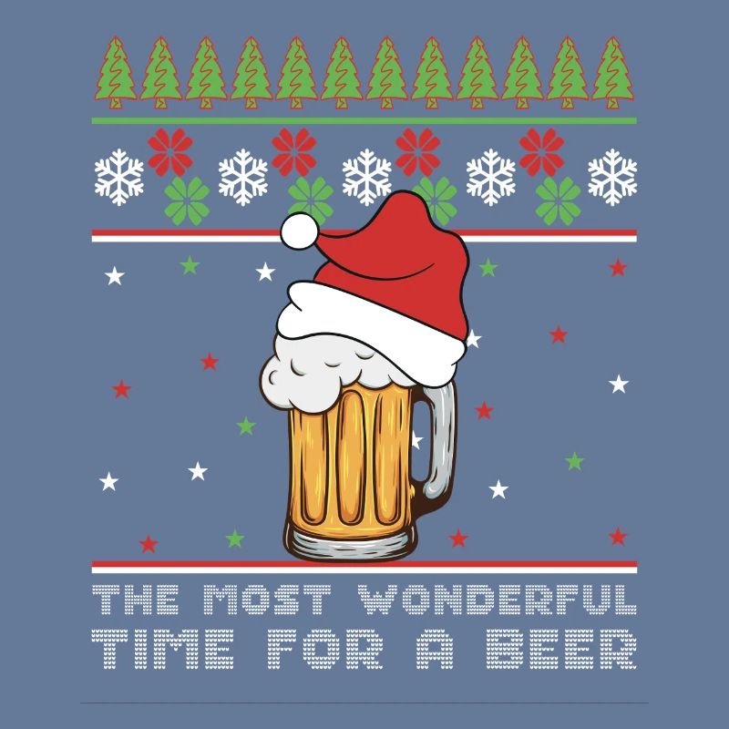 Weihnachtsbier Hässlicher Pullover Weihnachtsalkohol Hässlicher Aperitif