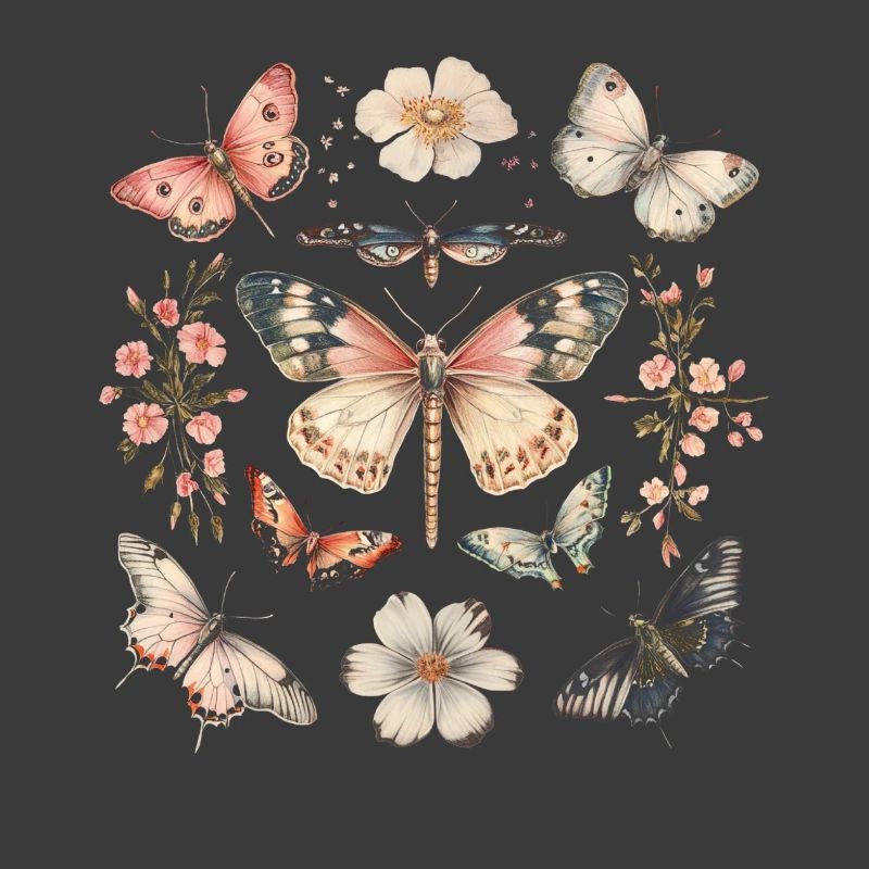 Boho Cottagecore Monarch Butterfly 