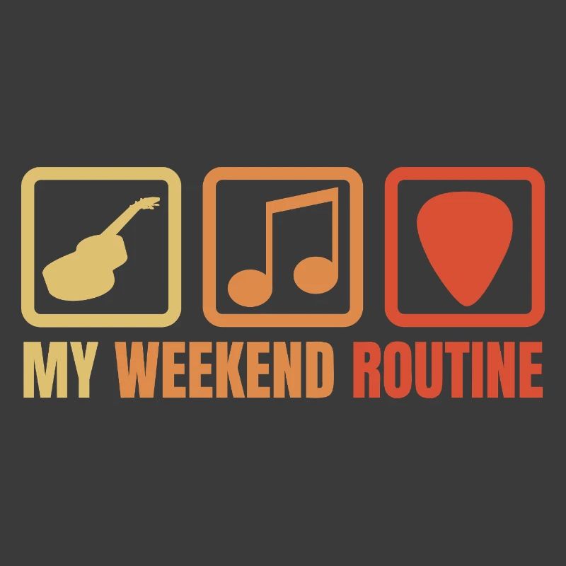 Gitarrist Wochenendroutine