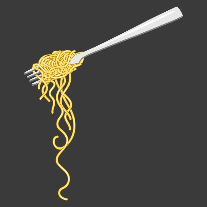 Spaghetti pasta on a fork