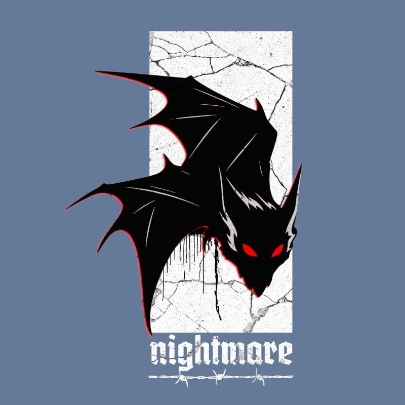 Nightmare Bat – Gothic Horror Vampire Creature Art