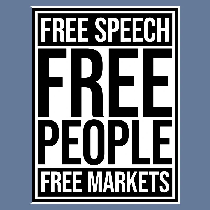 Marché de la liberté d’expression Peuple Libertarian Freedom Logo
