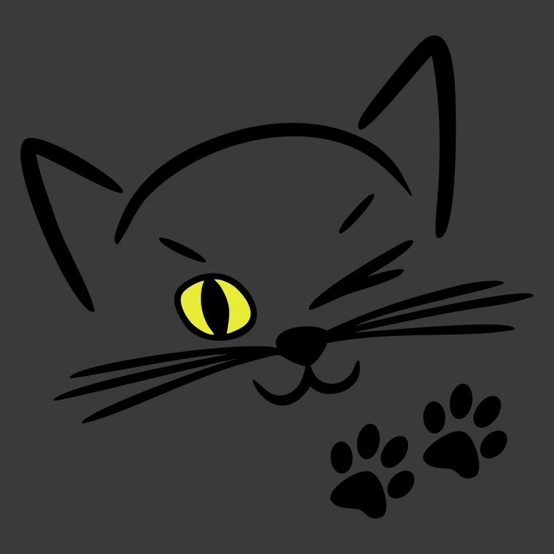 chat mignon, clin d'oeil