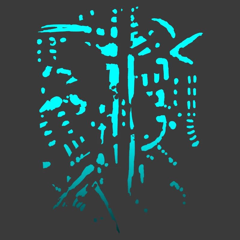 Biking Horror - Skeleton Abstract