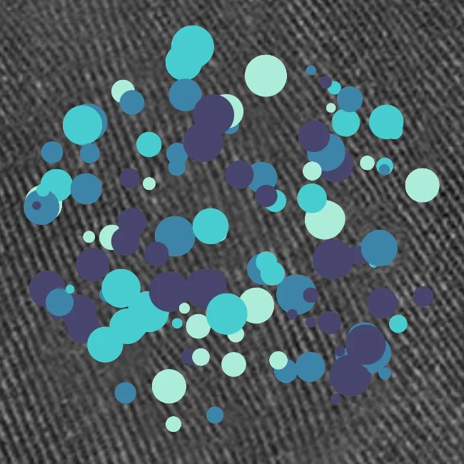 Motif cercles abstraits