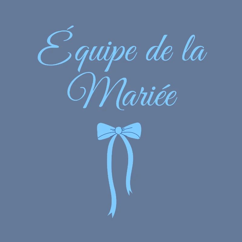 Team The Bride Blue Bow