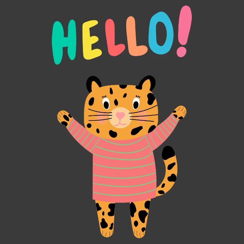 Tiger in a knitted sweater says hello – wild & cuddly