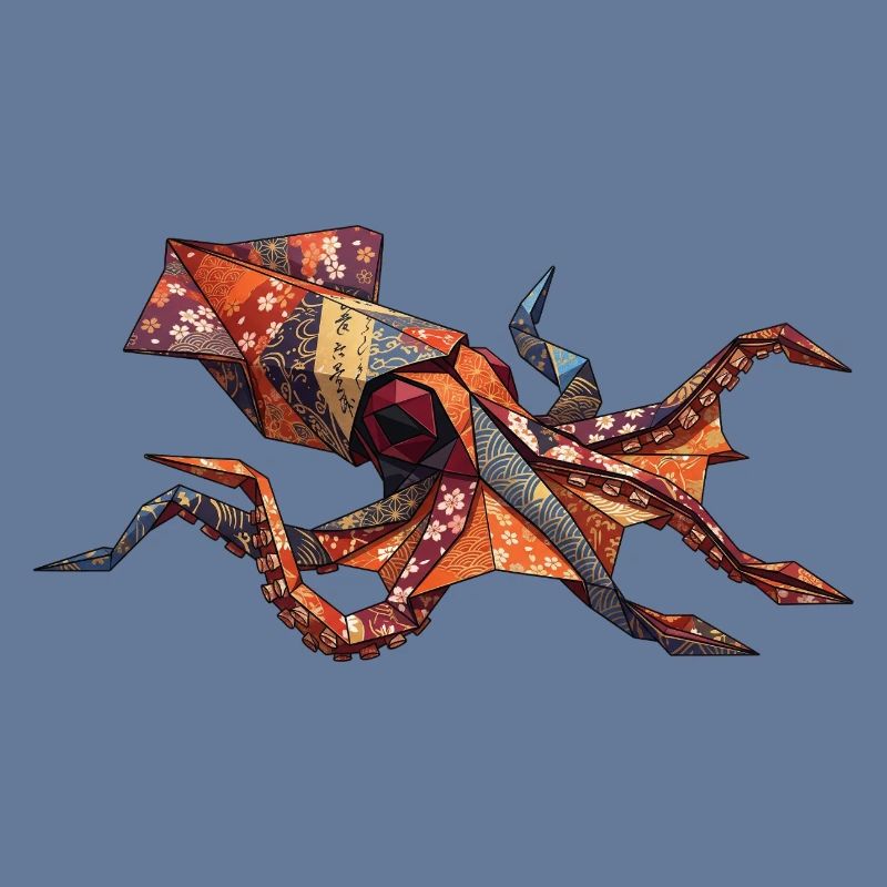 Origami-Krabben-Patchwork