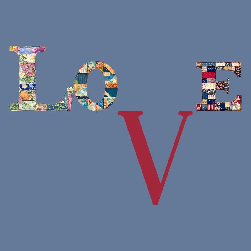 Love Patchwork Typography
