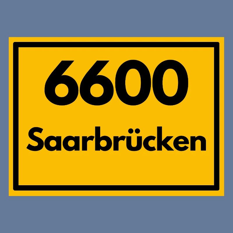 OLD POSTCODE POSTCODE RETRO 6600 SAARBRÜCKEN SAAR