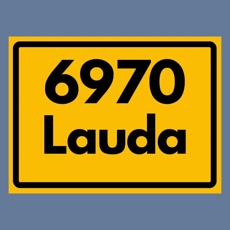 OLD POSTCODE ZIP CODE RETRO 6970 LAUDA HEIMATSTOLZ