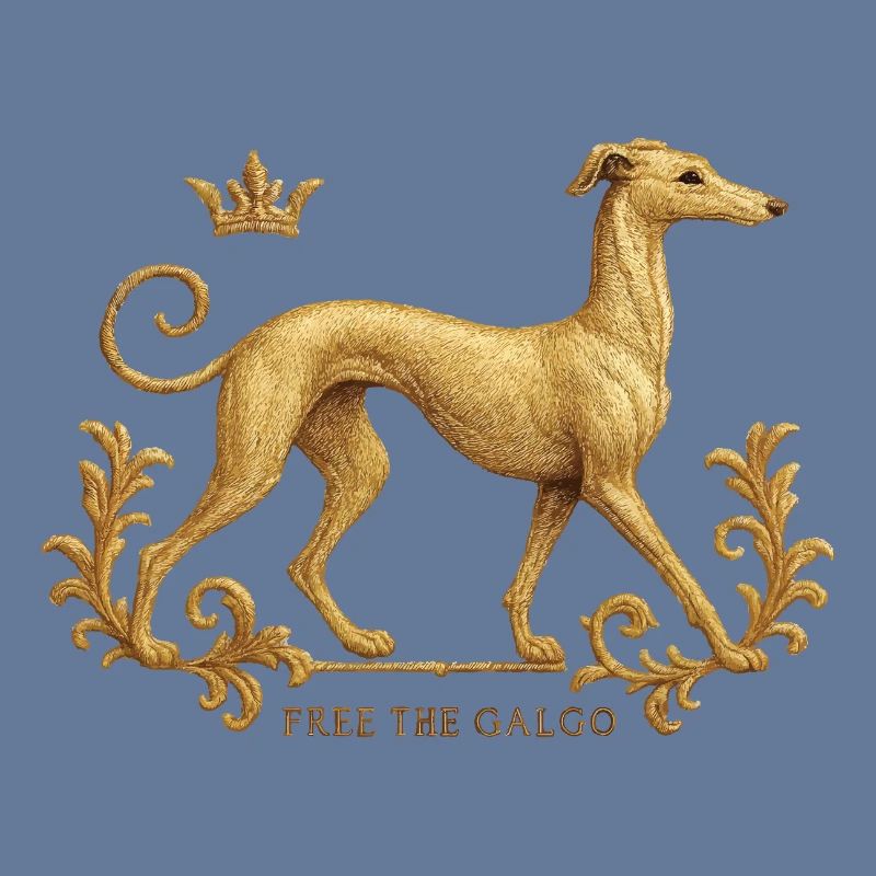Free the Galgo - Embroidery Nr01