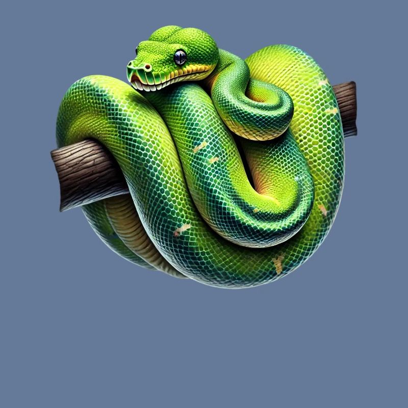 Green Tree Python Snakes Lover Terrarium