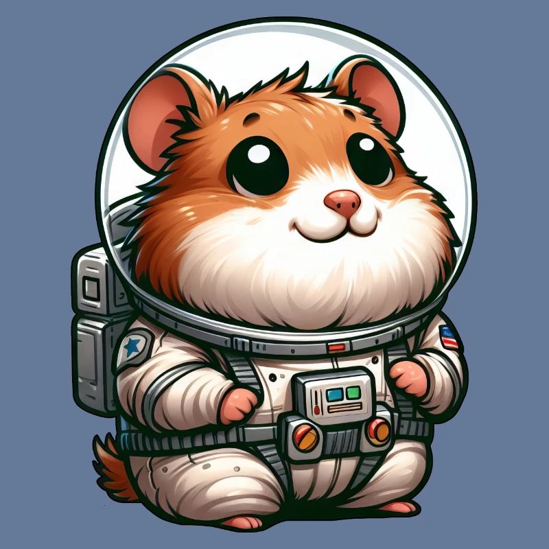 Hamster cochon d’Inde astronaute dans l’espace