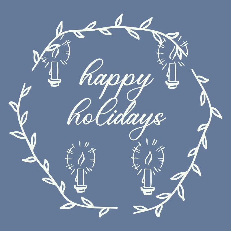 Advent Advetskranz Happy Holidays