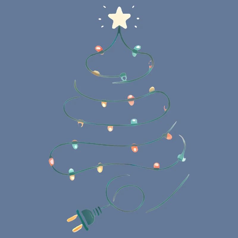 Christmas Tree String Lights Design
