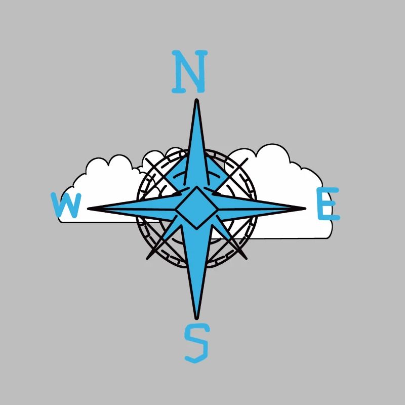 Wind Rose Maritime Compass Cloud