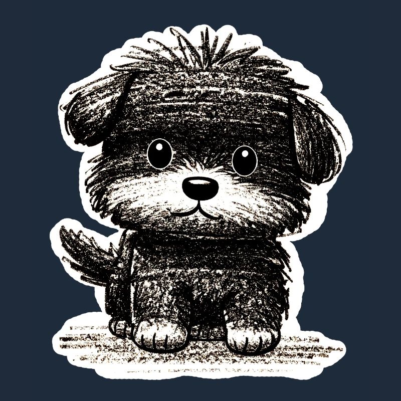 Fuzzy Puppy (Grey)