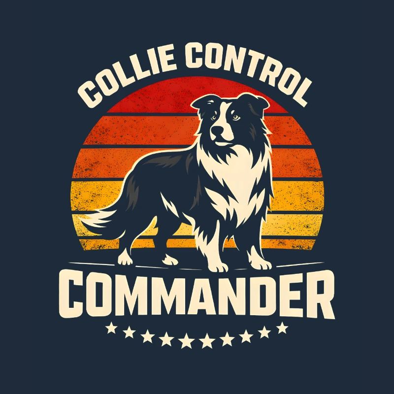 Collie Commando | Border Collie Retro