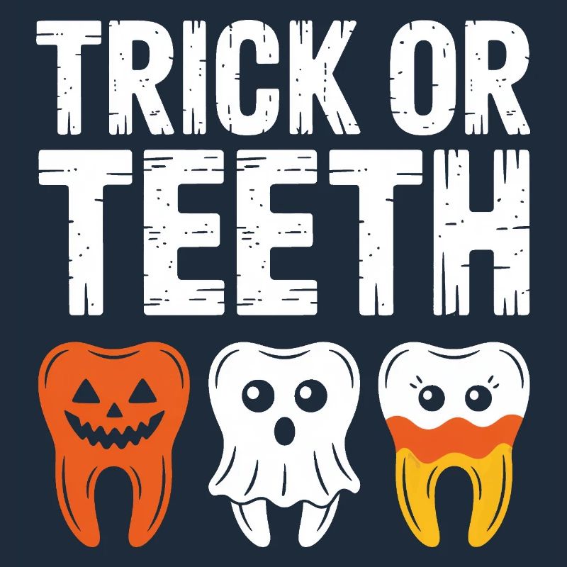 Trick oder Teeth Halloween-T-Shirt