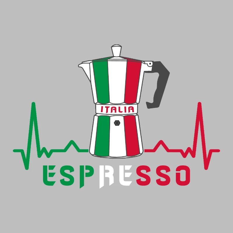 Herzfrequenz Espresso Design / Geschenkidee