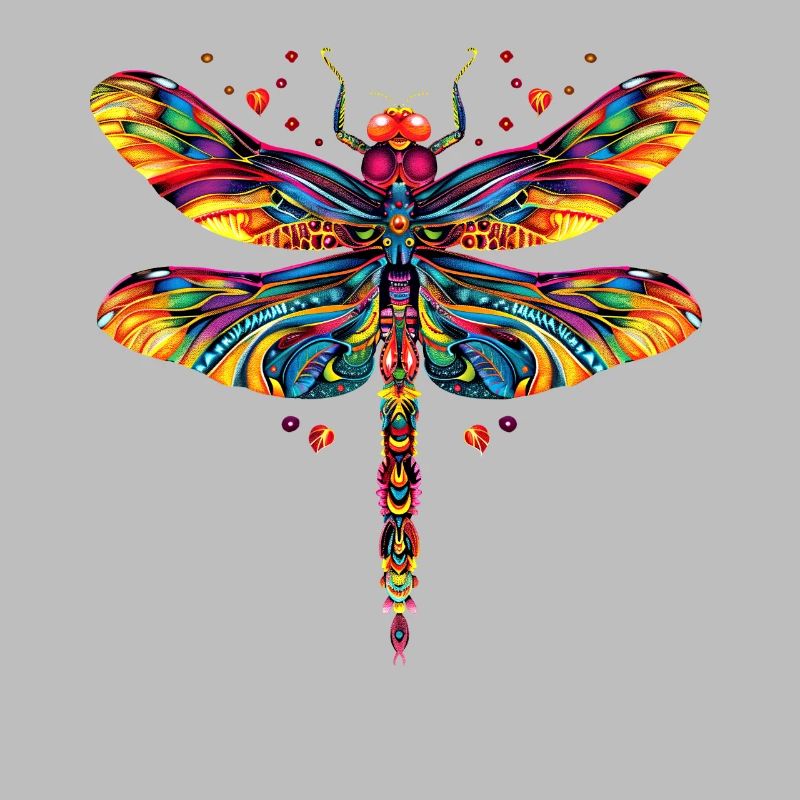 Libellule Libellule Ailes Colorées Libellules Mignonnes