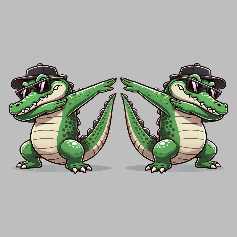 Crocodile Comic Dabbing 2