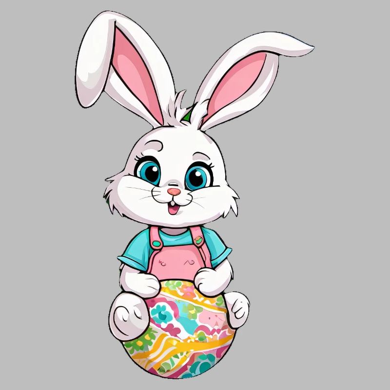 Easter bunny with Easter eggs