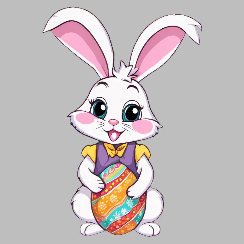 Easter bunny with Easter eggs