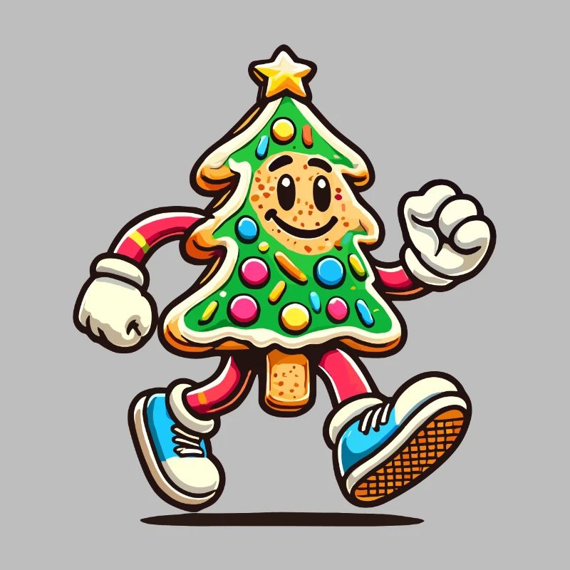 Figurine d’arbre à biscuits Joyeux Noël