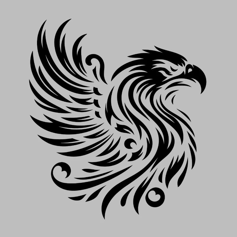 Eagle Dominating Black Line