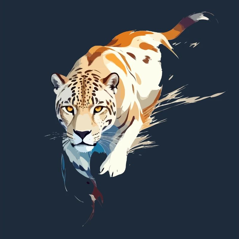 Leopard Vector Art with Vibrant Illustration