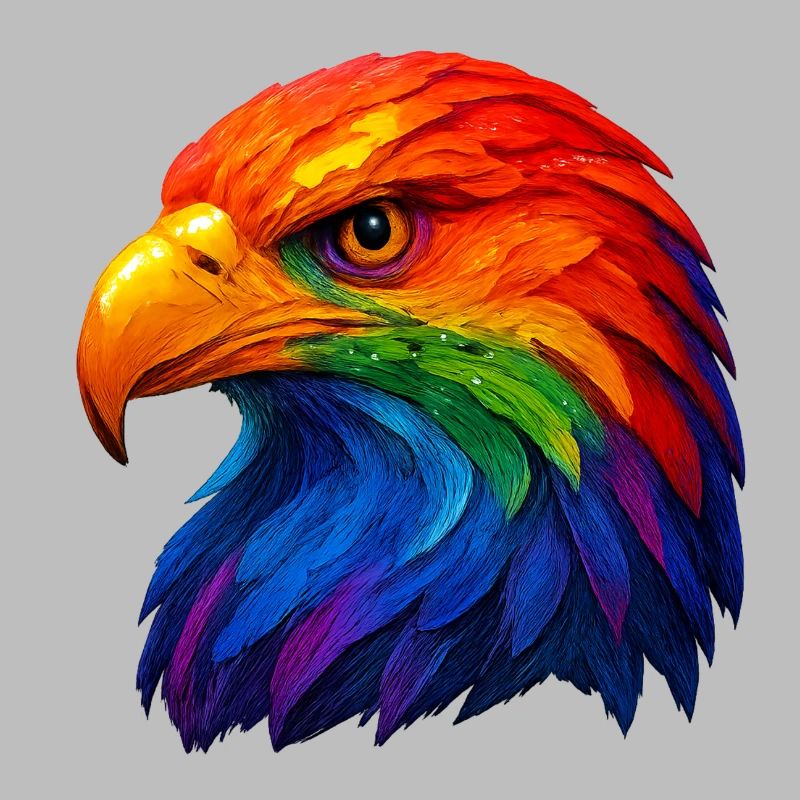 Plume de couleur Tête de pygargue à queue blanche