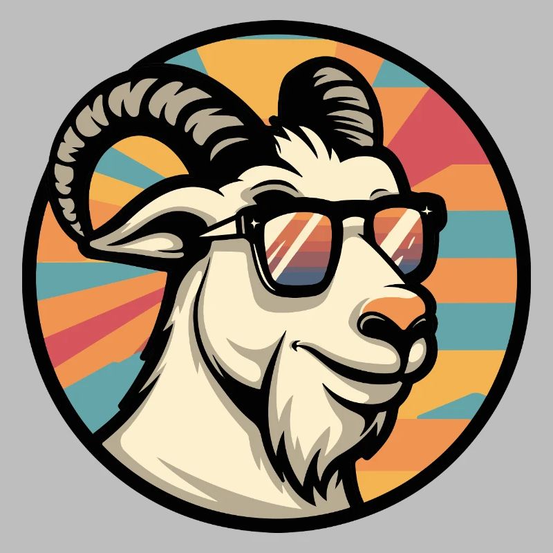 Bergziege Comic Cool