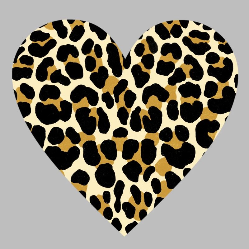 Heart with leopard print