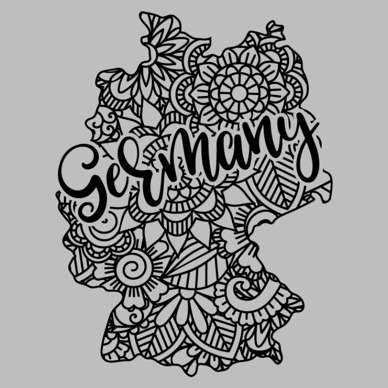 Germany Mandala Map Art