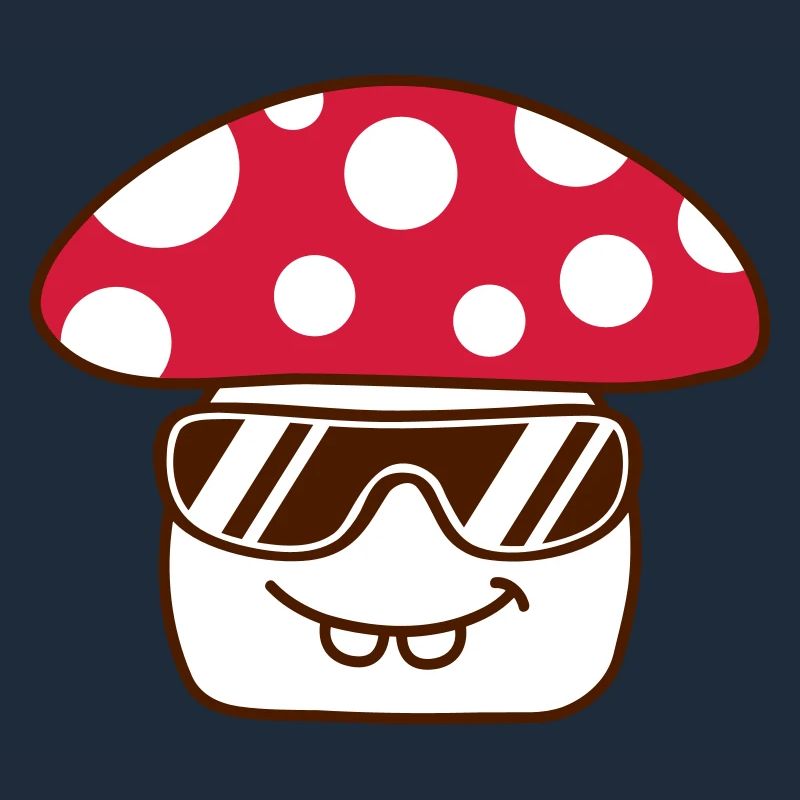 Champignon Lunettes de soleil Points rouges Champignon