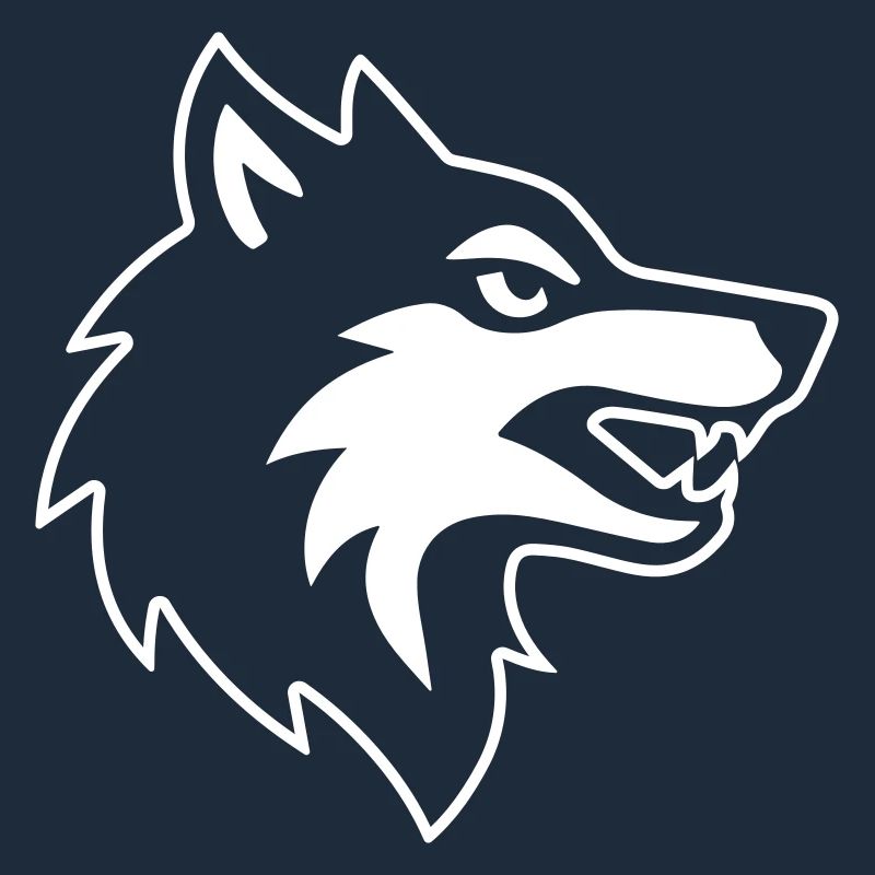 Wolf head logo icon