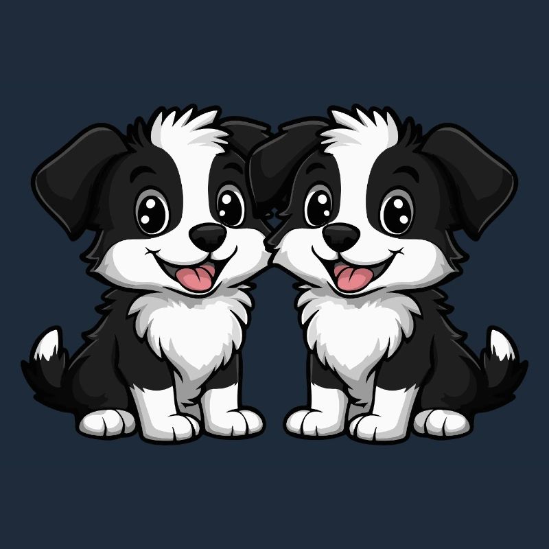 Border Collie Hund Comic